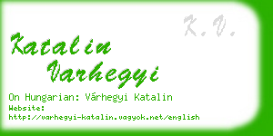 katalin varhegyi business card